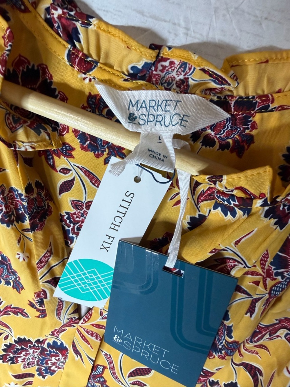 Stitch Fix Market & Spruce Orlee Mixed Material Sleeveless Top Tank size large - Picture 3 of 6